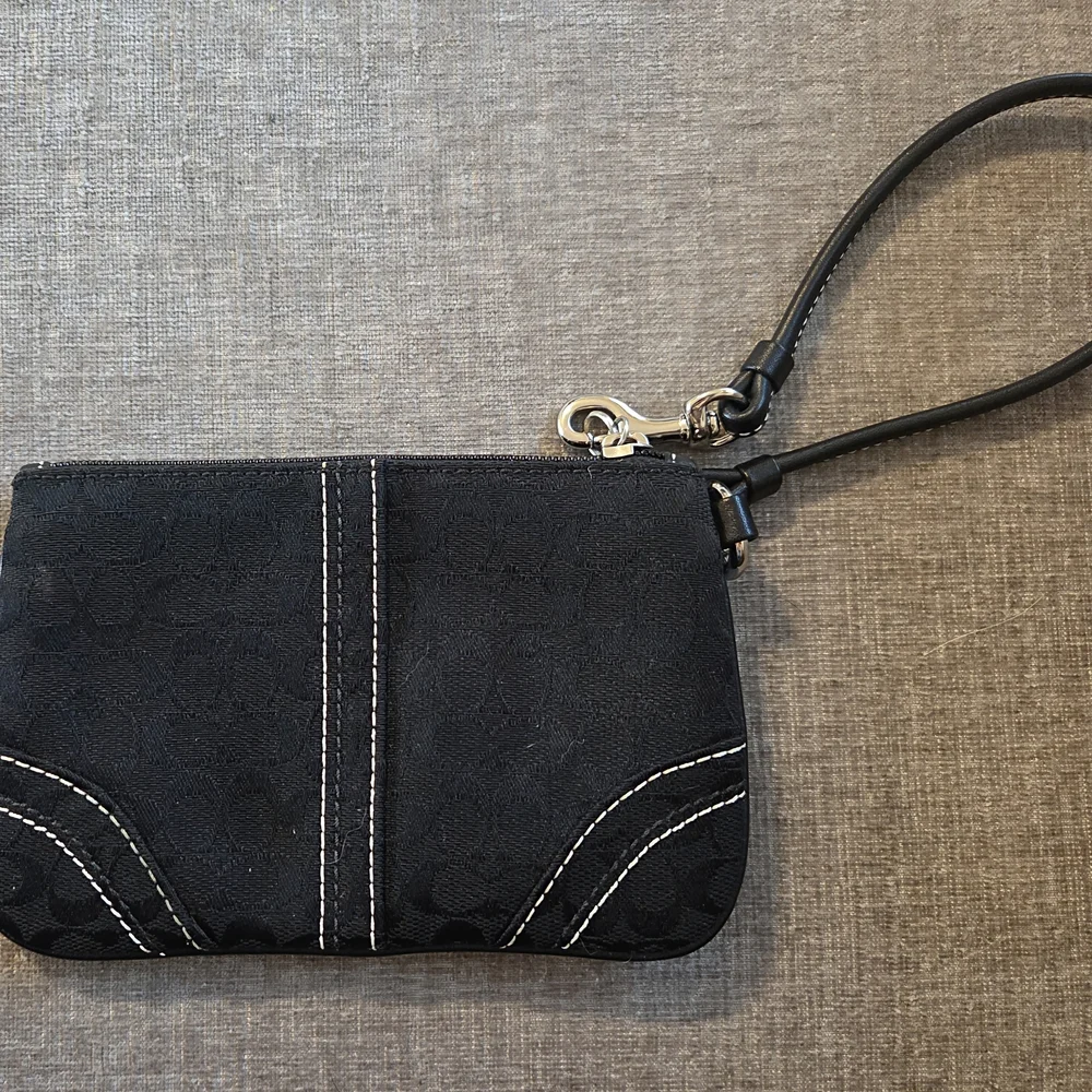 Coach Black Monogram Wristlet - Picture 4 of 4